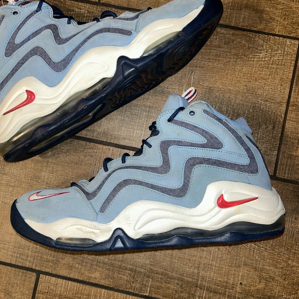 Nike Air Pippen 1 Work Blue 325001 Men’s Basketball Shoes Sz 14 EUC RARE 💎 - Picture 4 of 16